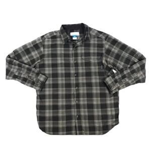 Columbia Green Plaid Lock N' Load Long Sleeve Button Down Shirt Men's Medium